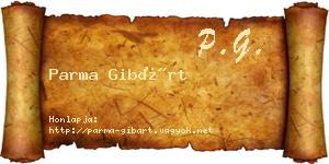 Parma Gibárt névjegykártya